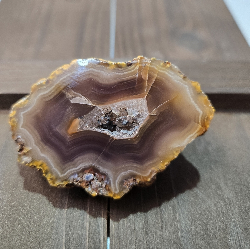 Coyamito Purple Lace Crystal Agate Laguna Mexico